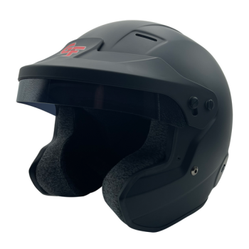 G-Force Racing Gear - G-Force Nova Open Face Helmet - Large - Matte Black