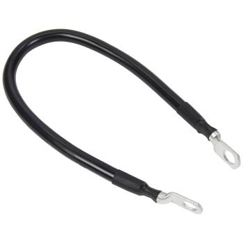 Allstar Performance - Allstar Performance 4 Gauge Battery Cable - 10 in - 3/8 in Ring Terminals - Black