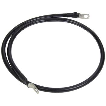 Allstar Performance - Allstar Performance 4 Gauge Battery Cable - 40 in - 3/8 in Ring Terminals - Black