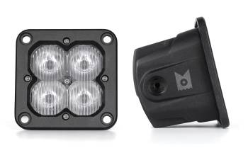 Arc Lighting - Arc Lighting Concept Series Pod LED Driving Light Assembly - 20 Watts - White Lens - 3 in Square - Flush Mount - Black (Pair)