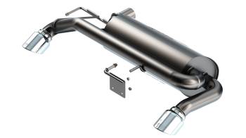 Borla Performance Industries - Borla S-Type Axle-Back Exhaust System - 2-3/4 in to 2-1/2 in Diameter - 4 in Tips - Stainless - Ford Midsize SUV 2021-22