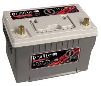 Braille Battery - Braille Lithium-Ion 12V Battery - 1438 Pulse Cranking Amp - Top Post Terminals