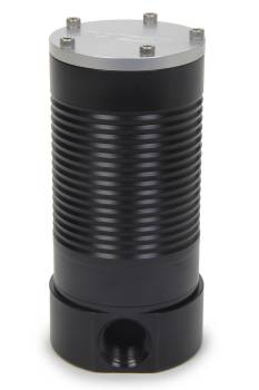 Canton Racing Products - Canton Canister Remote - Oil Filter - 6.25 in Tall - 12 AN Female O-Ring Inlet/Outlet - Black