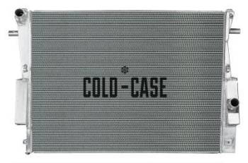 Cold-Case Radiators - Cold-Case Polished Aluminum Radiator - 45.750 in W x 28.750 in H x 3 in D - Driver Side Inlet - Passenger Side Outlet - Ford Fullsize Truck 2008-10