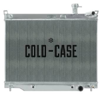 Cold-Case Radiators - Cold-Case Polished Aluminum Radiator - 27.500 in W x 23 in H x 3 in D - Passenger Side Inlet/Outlet - Automatic - GM Compact SUV 2006-2009