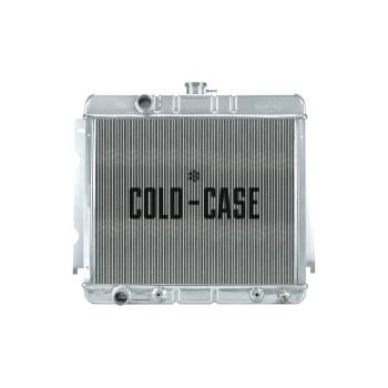 Cold-Case Radiators - Cold-Case Polished Aluminum Radiator - 25.500 in W x 22.500 in H x 3 in D - Driver Side Inlet/Outlet - Small Block Mopar