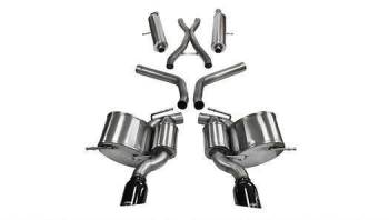 Corsa Performance - Corsa Sport Cat-Back Exhaust System - 2.75 in Diameter - Dual Rear Exit - 4.5 in Black Tips - Stainless - 6.4 L - SRT - Jeep Grand Cherokee 2012-19
