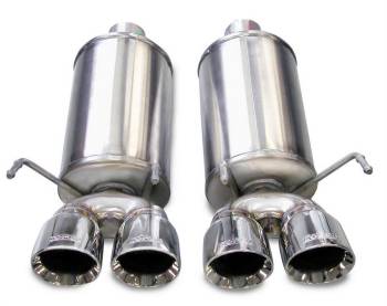 Corsa Performance - Corsa Xtreme Axle-Back Exhaust System - 2-1/2 in Diameter - Center Exit - Quad 3-1/2 in Polished Tips - Stainless - Chevy Corvette 2005-08