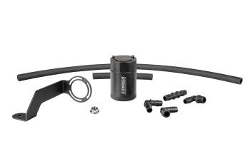 Corsa Performance - Corsa Oil Catch Can - 3 oz - 3/8 in NPT Hose Barbs - Dodge Charger/Challenger 2011-22/Midsize SUV 2018-21/Jeep Grand Cherokee 2012-21