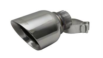 Corsa Performance - Corsa Pro Series Exhaust Tip - Clamp-On - 2-1/2 in Inlet - 4-1/2 in Round Outlet - 8-5/16 in Long - Double Wall - Beveled Edge - Angled Cut - Polished