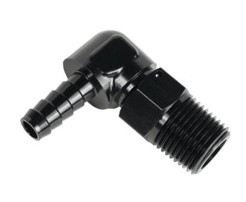 Derale Performance - Derale 90 Degree 7/8-14 in NPT Male to 3/8 in Hose Barb Adapter - Black