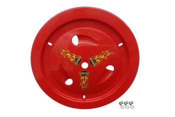 Dominator Racing Products - Dominator Ultimate Mud Cover - Vented - Red - 15 in Wheels