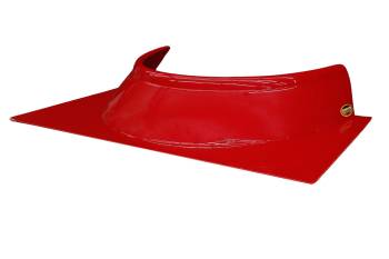Dominator Racing Products - Dominator Cockpit Deflector - 4.5 in Height - 19-3/4 in Long x 28-1/4 in Wide - Red - Dirt Late Model