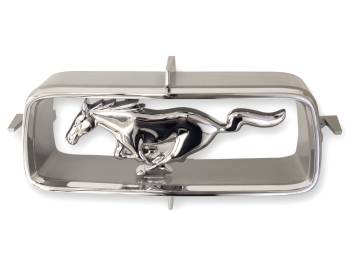 Scott Drake - Scott Drake Mustang Grill Emblem - Chrome - Ford Mustang 1967