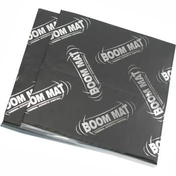 Design Engineering - DEI Boom Mat - 12 x 12-1/2 in Sheet - 1/2 in Thick - Black/Silver (Pair)