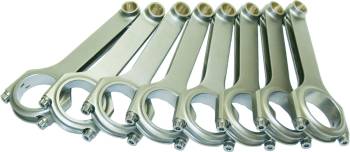 Eagle Specialty Products - Eagle H Beam Forged Steel Connecting Rod - 7.000 in Long - Bushed - 3/8 in Cap Screws - Ford Flathead (Set of 8)