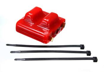 Energy Suspension - Energy Suspension Hyper-Flex Motor Mount Insert - Red/Cadmium - 3-Bolt GM Clamshell