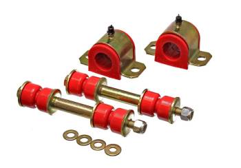 Energy Suspension - Energy Suspension Hyper-Flex Front Sway Bar Bushing - 25 mm Bar - End Links - Red/Cadmium - Toyota Tacoma 1995-2000