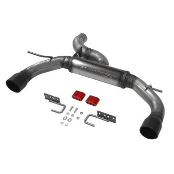 Flowmaster - Flowmaster FlowFX Axle-Back Exhaust System - 3 in Diameter - Dual Rear Exit - 4 in Black Tips - Ford EcoBoost-Series - Ford Midsize SUV 2021-22