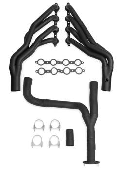 Flowtech - Flowtech Long Tube Headers - 1-7/8 in Primary - 3 in Collector - Y-Pipe - Black - GM LS-Series - GM Fullsize Truck 2007-13