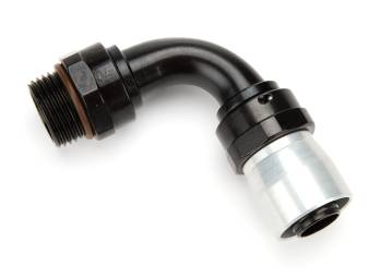 Fragola Performance Systems - Fragola Sport Crimp 90 Degree 12 AN Male O-Ring to 12 AN Hose Hose End - Black/Silver