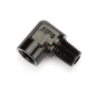 Fragola Performance Systems - Fragola 90 Degree 1/4 in NPT Male to 1/4 in NPT Female Adapter - Black