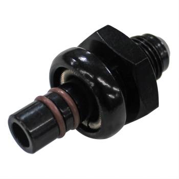 Fragola Performance Systems - Fragola Straight 6 AN Male to 0.435 in Ford Return Side EFI Adapter - Black
