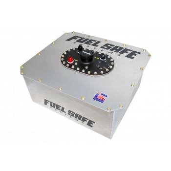Fuel Safe Systems - Fuel Safe Sportsman Fuel Cell - 17 Gallon - 20-1/8 in Wide x 17-1/8 in Deep - 12-3/4 in Tall - 8 AN Male Outlet/Return/Vent - Foam