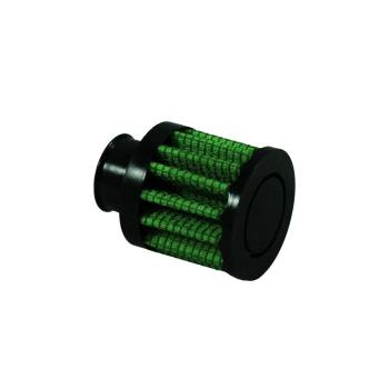 Green Filter - Green Filter Clamp-On Round Breather - 0.59 in OD Tube - Black
