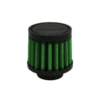 Green Filter - Green Filter Clamp-On Round Breather - 0.75 in OD Tube - Black