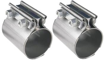 Hooker - Hooker Exhaust Band Clamp - 2-1/2 in Diameter - 3 in Wide Band - Stainless (Pair)