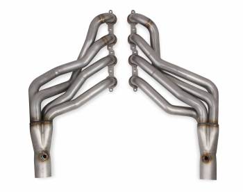 Hooker BlackHeart - Hooker BlackHeart Blackheart Long Tube Headers - 1-7/8 in Primary - 3 in Collector - Stainless - Brushed - GM LS-Series - GM A-Body 1968-72 (Pair)