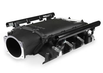 Holley EFI - Holley EFI LS3 Ultra Low-Ram Intake Manifold - 105 mm Throttle Body Flange - Tunnel Ram - Black - LS3 - GM LS-Series