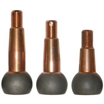 Howe Racing Enterprises - Howe Ball Joint Stud - 2.000 in/ft Taper - 3.650 in Long - Plus 0.500 in Extended Length - 1.437 in Ball - 5/8-18 in Thread - Copper Plated