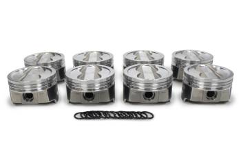 Icon Pistons - Icon Forged Pistons - 4.060 in Bore - 5/64 x 5/64 x 3/16 in Ring Groove - Minus 18.00 cc - Small Block Chevy (Set of 8)