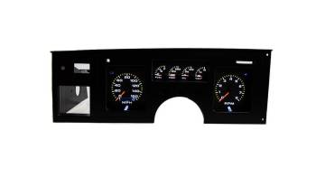 Intellitronix - Intellitronix Analog Gauge Cluster - Speedometer/Tachometer/Fuel Level/Water Temperature/Oil Pressure/Voltmeter - Black - Chevy Corvette 1984-89