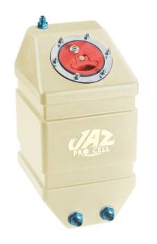 Jaz Products - Jaz Drag Race Fuel Cell - 5 Gallon - 9 in Wide x 11 in Deep x 18 in Tall - Two 8 AN Outlets - 6 AN Vent - Foam
