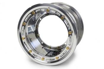 Keizer Aluminum Wheels - Keizer Direct Mount Wheel - 10 x 8 in - 3.000 in Backspace - Beadlock - Polished - Mini/Micro Sprint