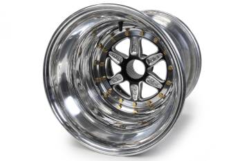 Keizer Aluminum Wheels - Keizer 42 Spline Inner Beadlock Wheel - 15 x 15 in - 5.000 in Backspace - Polished - Sprint Car