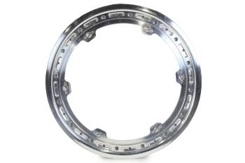 Keizer Aluminum Wheels - Keizer 6 Tab Beadlock Ring - Threaded Aluminum - Polished - Keizer 15 in Wheels