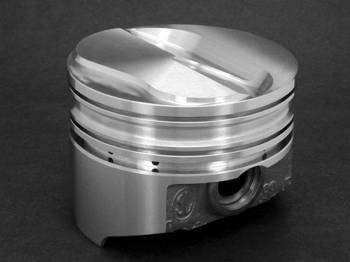 KB Performance Pistons - KB Performance KB Series Hypereutectic Piston - 4.060 in Bore - 5/64 x 5/64 x 3/16 in Ring Grooves - Plus 0.50 cc - Small Block Chevy (Set of 8)