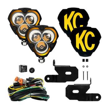 KC HiLiTES - KC HiLiTES Flex Era 3 LED Spot Light Assembly - 40 Watts - 2 White LED - Jeep JL/JT