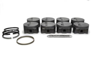 Mahle Motorsports - Mahle Motorsports PowerPak Flat Top Forged Piston and Ring Set - 4.060 in Bore - 1.0 x 1.0 x 2.0 mm Ring Grooves - Minus 2.40 cc - Small Block Chevy