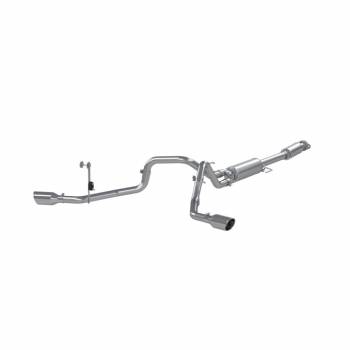 MBRP Performance Exhaust - MBRP Cat Back Exhaust System - 3 in to 2-1/2 in Diameter - Dual Side Exit - Stainless - Ford Fullsize Truck 2021