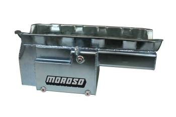 Moroso Performance Products - Moroso Marine OIl Pan - Rear Sump - 12 Quart Capacity - 10 in Deep - Zinc Oxide - Big Block Chevy