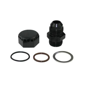 Moroso Performance Products - Moroso 8 AN Male to 8 AN Male O-Ring Adapter - Black