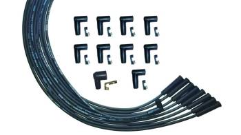 Moroso Performance Products - Moroso Ultra Spiral Core Spark Plug Wire Set - 8 mm - Black - Straight Plug Boots - HEI Style Terminal - Universal 8-Cylinder