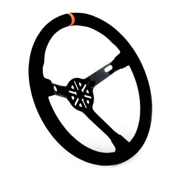 MPI - MPI SimMax Stock Car Steering Wheel - 15 in Diameter - 3-1/2 in Dish - 3-Spoke - Black
