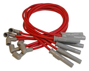 MSD - MSD Super Conductor Spiral Core Spark Plug Wire Set - 8.5 mm - Black - Straight Plug Boots - Socket Style - AMC V8