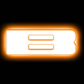 Oracle Lighting Technologies - Oracle Lighting Illuminated LED Letter Badge - Letter B - Amber Light - White